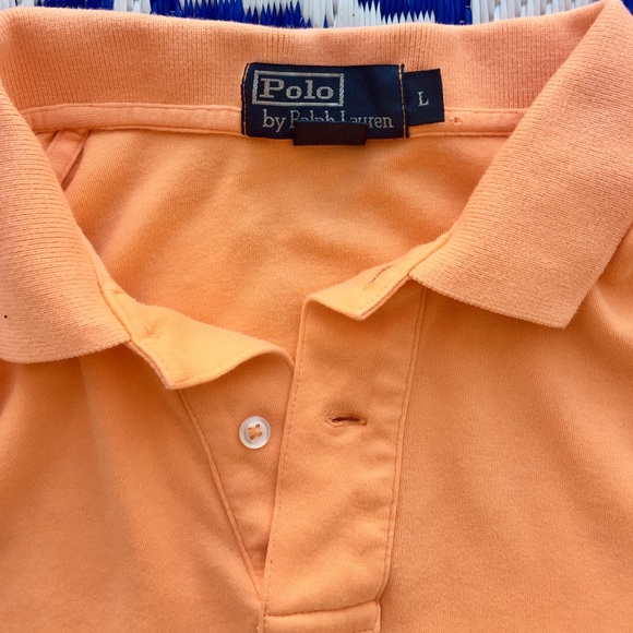 Peach Ralph Lauren Polo Shirt - Large - Picture 2 of 4